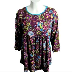 Uncle Frank Women's Butterfly Swing Boho Cottagecore Hippie Retro Dress Size L‎